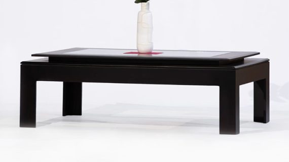 Oslostep coffeetable with glass top